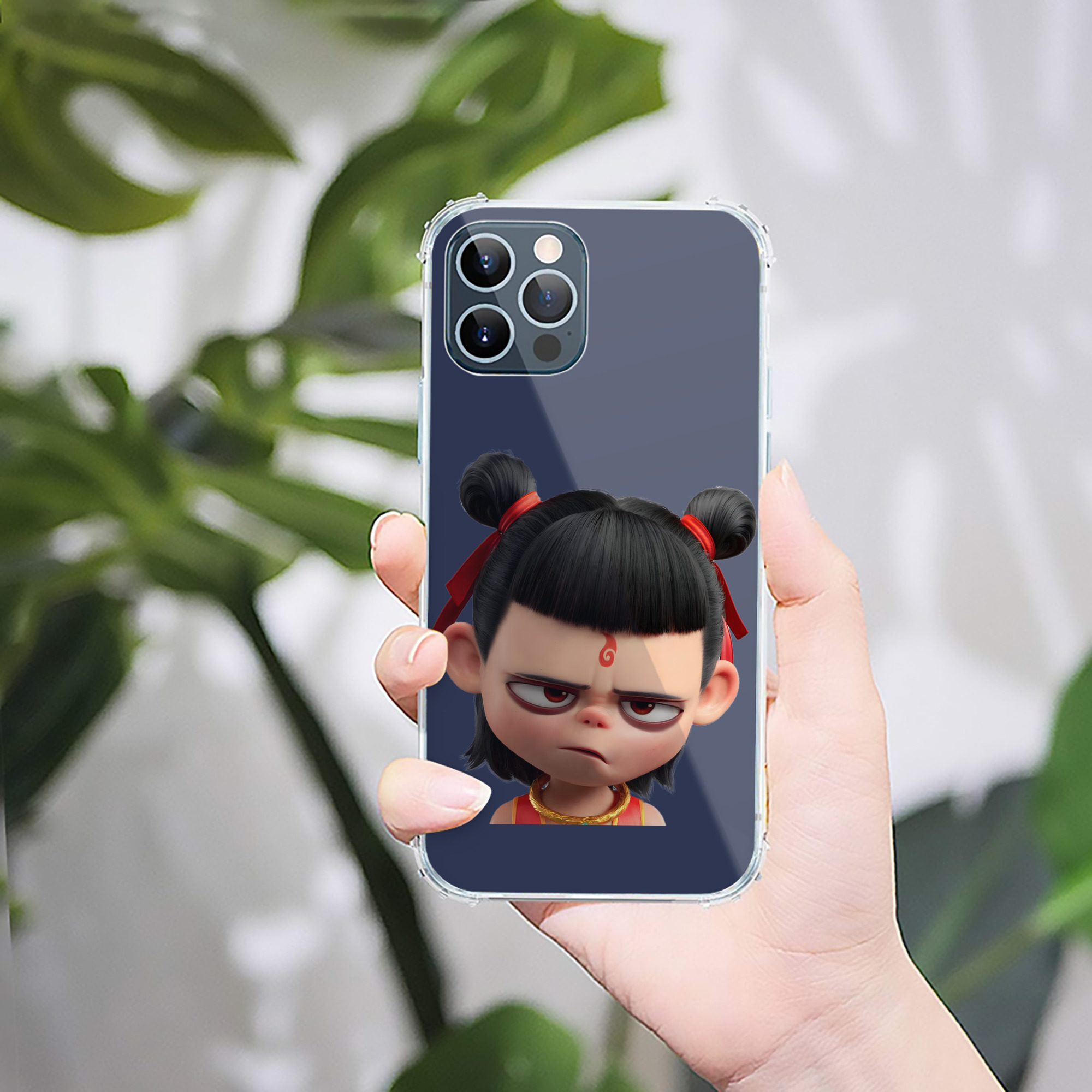 （画像用） Ne Zha 2 ナタ 魔童の大暴れ 【iPhone 12シリーズ対応】透明スマホケース（クリアソフトケース）